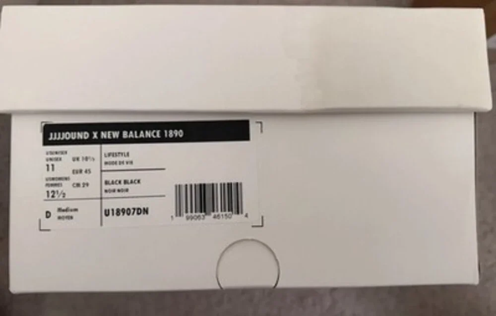 New Balance x JJJJound 1890 Black White Size 11 Brand New